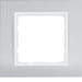 10113904 Frame 1gang Berker B.3, Aluminium/polar white matt,  aluminium anodised