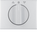 10777103 Centre plate with rotary knob for rotary switch for blinds Berker K.5, Aluminium,  aluminium anodised