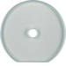 109430 Glass cover end plate for rotary switch/spring-return push-button Serie Glas,  clear glossy