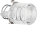 122902 Knob for push-button/pilot lamp E10 Serie 1930/Glas/R.classic,  clear,  transparent
