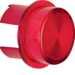 1281 Cover for push-button/pilot lamp E10 Light control,  red,  transparent