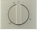 16347104 Centre plate for mechanical timer Berker K.5, stainless steel,  metal matt finish