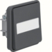 30863535 Change-over switch insert with rocker surface-mounted/flush-mounted with labelling field - illuminated,  Berker W.1, grey matt