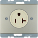 41699004 Socket outlet with earthing contact USA/CANADA NEMA 5-20 R with screw terminals,  Berker Arsys,  stainless steel matt,  lacquered