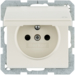 6765836082 Socket outlet with earthing pin and hinged cover with enhanced touch protection,  with screw-in lift terminals