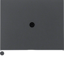 10057006 Centre plate for cable outlet Berker K.1, anthracite matt,  lacquered