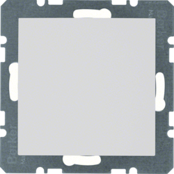 10091909 Blind plug with centre plate Berker S.1/B.3/B.7, polar white matt