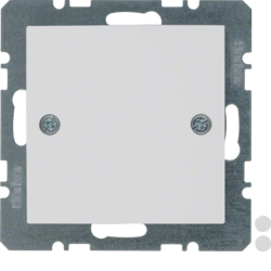 10091919 Blind plug with centre plate,  screw-on Berker S.1/B.3/B.7, polar white matt