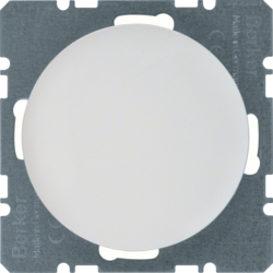 10092089 Blind plug with centre plate Berker R.1/R.3/R.8, polar white glossy