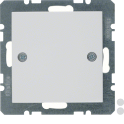 10098919 Blind plug with centre plate,  screw-on Berker S.1/B.3/B.7, polar white glossy