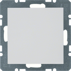10098989 Blind plug with centre plate Berker S.1/B.3/B.7, polar white glossy
