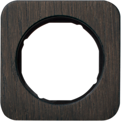 10112354 Frame 1gang Berker R.1, oak/black glossy,  stained wood
