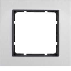 10116904 Frame 1gang Berker B.7, aluminium/anthracite matt,  aluminium anodised