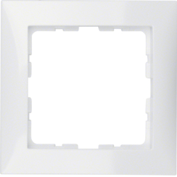 10118989 Frame 1gang Berker S.1, polar white glossy