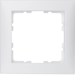 10119909 Frame 1gang Berker S.1, polar white matt