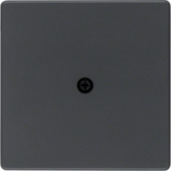 10196086 Centre plate for cable outlet Berker Q.1/Q.3/Q.7/Q.9, anthracite velvety,  lacquered
