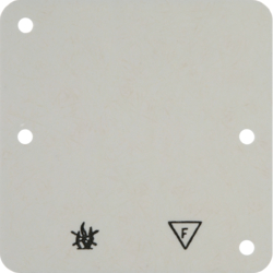 102112 Base plate 1gang,  self-extinguishing Surface-mounted accessories,  white