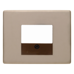 10340001 Centre plate with TAE cut-out Berker Arsys,  light bronze matt,  aluminium lacquered