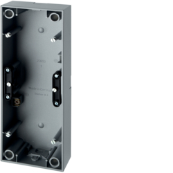 10439939 Surface-mounted housing 3gang Berker S.1, aluminium matt