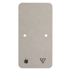 105440 Base plate self-extinguishing for combination 2gang Surface-mounted accessories,  white