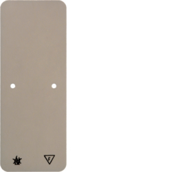105940 Base plate self-extinguishing Surface-mounted,  white