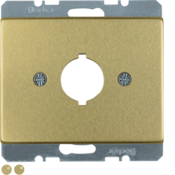 10700102 Centre plate with installation opening Ø 18.8 mm Berker Arsys,  gold matt,  aluminium anodised