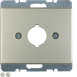 10700104 Centre plate with installation opening Ø 18.8 mm Berker Arsys,  stainless steel,  metal matt finish