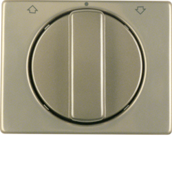 10770101 Centre plate with rotary knob for rotary switch for blinds Berker Arsys,  light bronze matt,  aluminium lacquered
