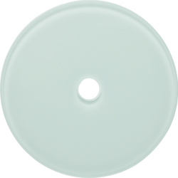 109009 Glass cover plate for rotary switch/spring-return push-button Serie Glas
