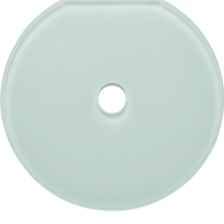 109409 Glass cover end plate for rotary switch/spring-return push-button Serie Glas