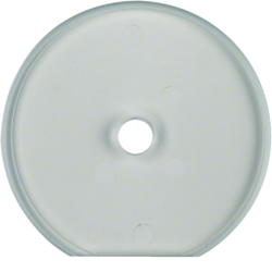 109430 Glass cover end plate for rotary switch/spring-return push-button Serie Glas,  clear glossy
