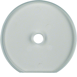 109430 Glass cover end plate for rotary switch/spring-return push-button Serie Glas,  clear glossy