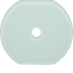 109509 Glass cover centre plate for rotary switch/spring-return push-button Serie Glas