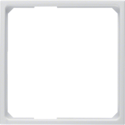 11099089 Adapter ring for centre plate 50 x 50 mm Berker S.1/B.3/B.7, polar white glossy