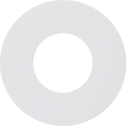 11242089 Centre plate for push-button/pilot lamp E10 Berker R.1/R.3/R.8, polar white glossy