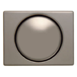 11340001 Centre plate for rotary dimmer/rotary potentiometer with setting knob,  Berker Arsys,  light bronze matt,  aluminium lacquered