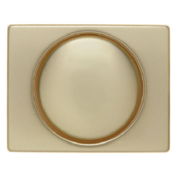 11340002 Centre plate for rotary dimmer/rotary potentiometer with setting knob,  Berker Arsys,  gold matt,  aluminium anodised