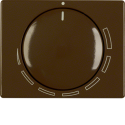 11350021 Centre plate for speed controller with setting knob,  Berker Arsys,  brown glossy