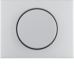 11357003 Centre plate for rotary dimmer/rotary potentiometer with setting knob,  Berker K.5, Aluminium,  aluminium anodised