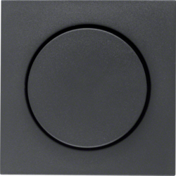 11371606 Centre plate for rotary dimmer/rotary potentiometer with setting knob,  Berker S.1/B.3/B.7, anthracite,  matt