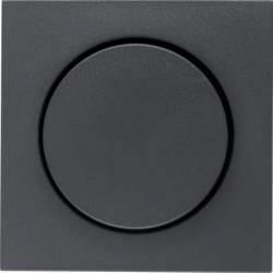 11371606 Centre plate for rotary dimmer/rotary potentiometer with setting knob,  Berker S.1/B.3/B.7, anthracite,  matt