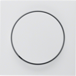 11378989 Centre plate for rotary dimmer/rotary potentiometer with setting knob,  Berker S.1/B.3/B.7, polar white glossy