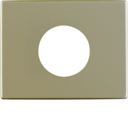 11650101 Centre plate for push-button/pilot lamp E10 Berker Arsys,  light bronze matt,  aluminium lacquered