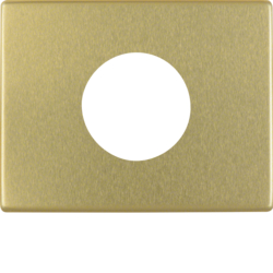11650102 Centre plate for push-button/pilot lamp E10 Berker Arsys,  gold matt,  aluminium anodised
