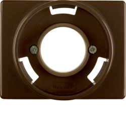 11670001 Centre plate for pilot lamp E14 Berker Arsys,  brown glossy