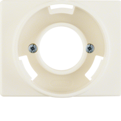 11670002 Centre plate for pilot lamp E14 Berker Arsys,  white glossy