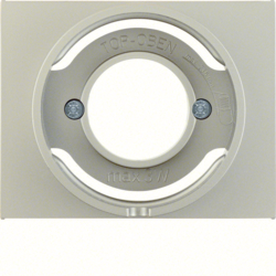 11677004 Centre plate for pilot lamp E14 Berker K.5, stainless steel matt,  lacquered