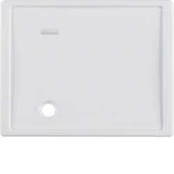 12330069 Centre plate for pullcord push-button with lens,  Berker Arsys,  polar white glossy