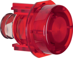 1279 Knob for push-button/pilot lamp E10 Light control,  red,  transparent