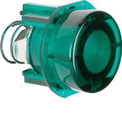 127903 Tasterknopf für Drucktaster/Lichtsignal E10 Lichtsteuerung,  grün,  transparent